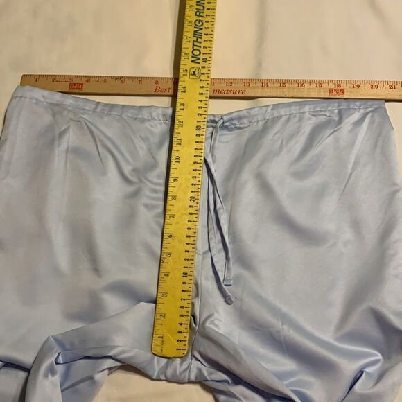 Kay Anna size XL two piece pajama set.  Light blue long sleeve/drawstring waist - Picture 8 of 11